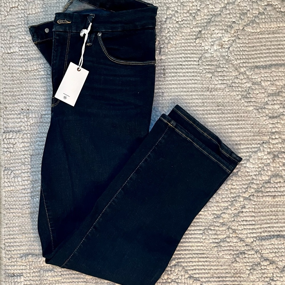 NWT Good American Always Fits Good Straight Jeans - Black